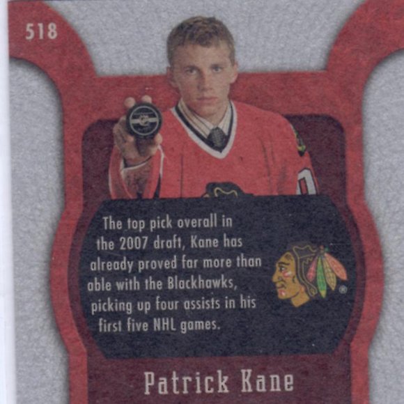 Patrick Kane Marquee Rookies 2007/08 Rookie Card #518 Chicago Blackhawks - Picture 4 of 4